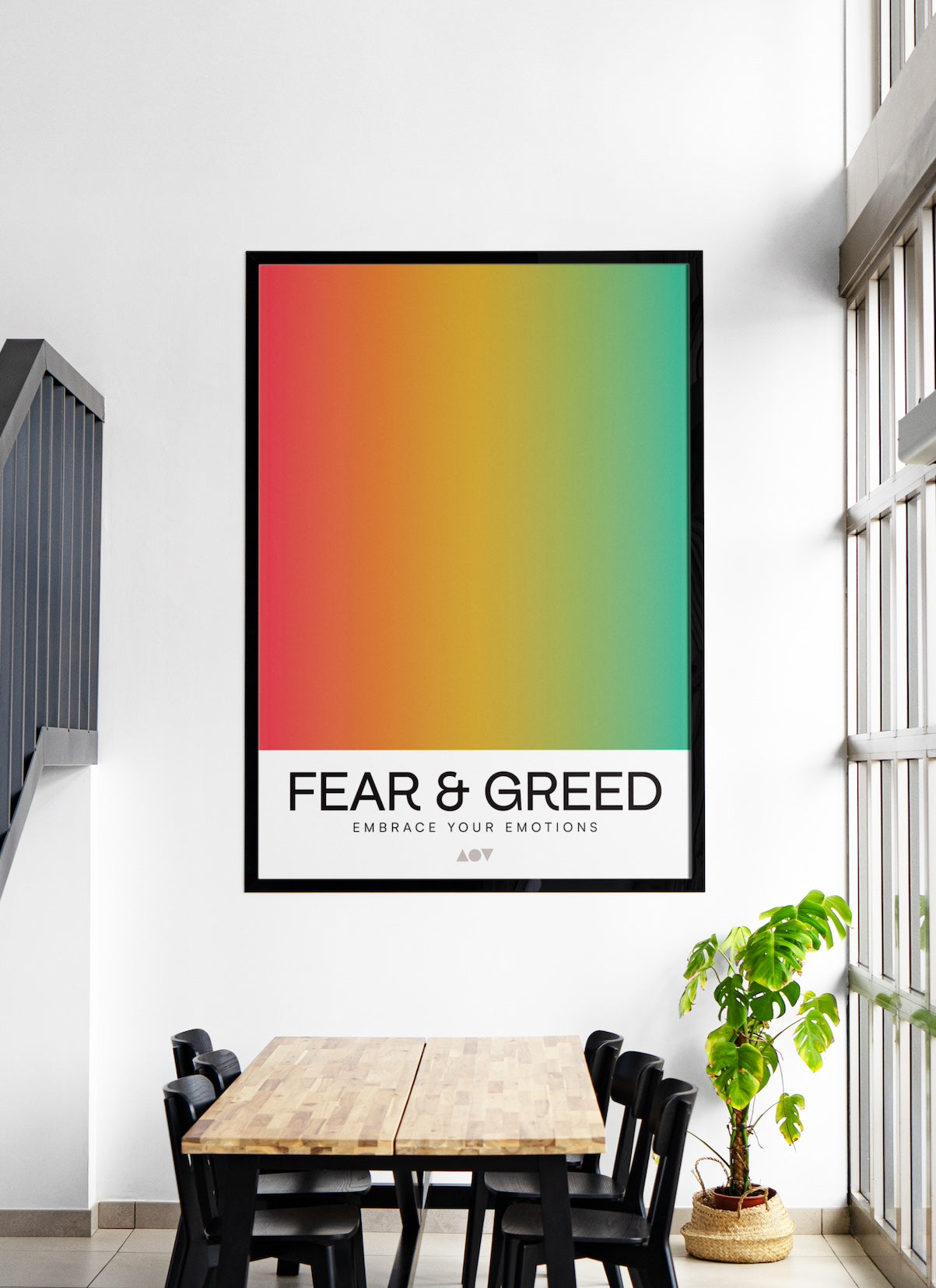 Fear & Greed Gradient Print