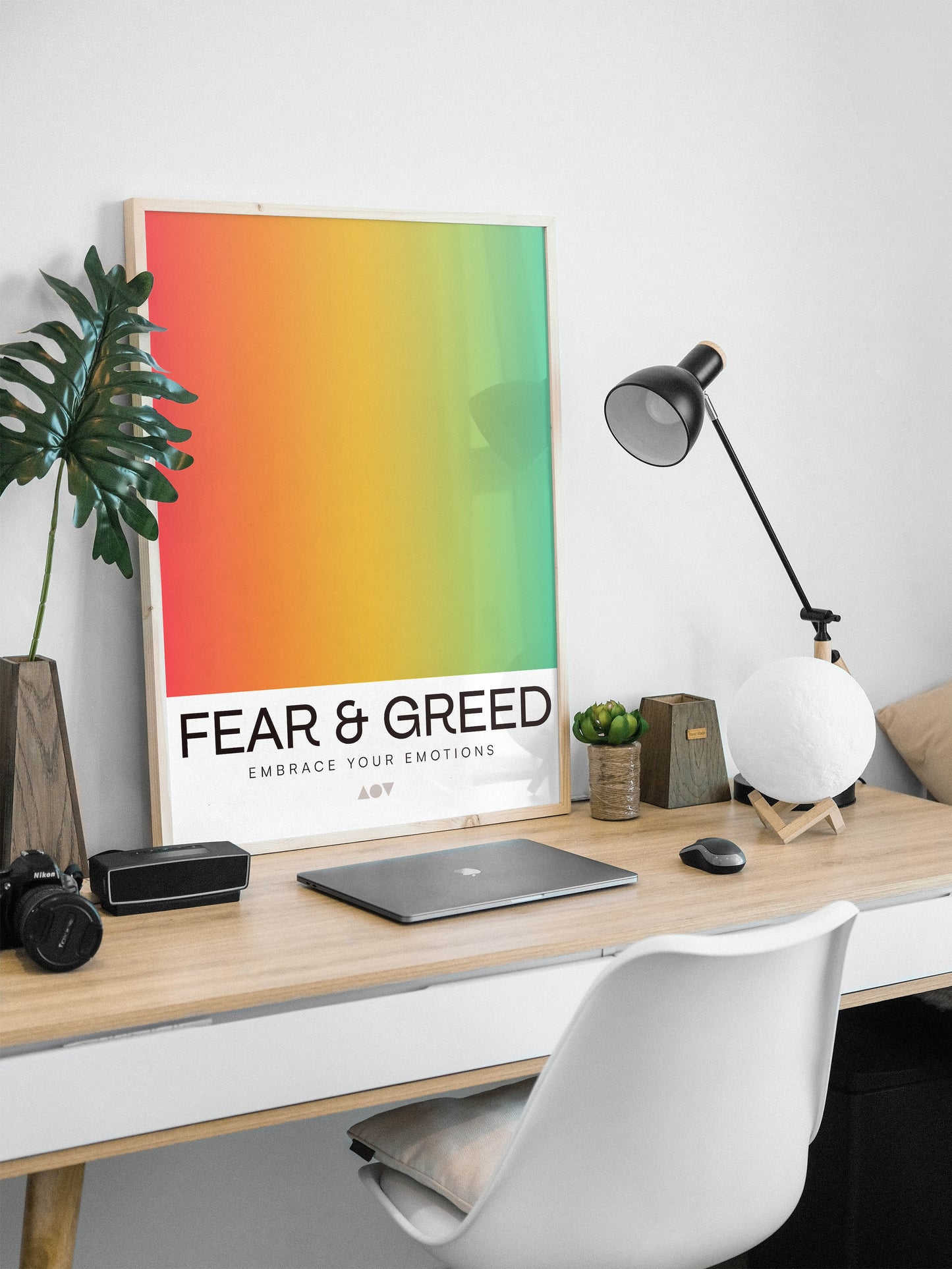 Fear & Greed Gradient Print