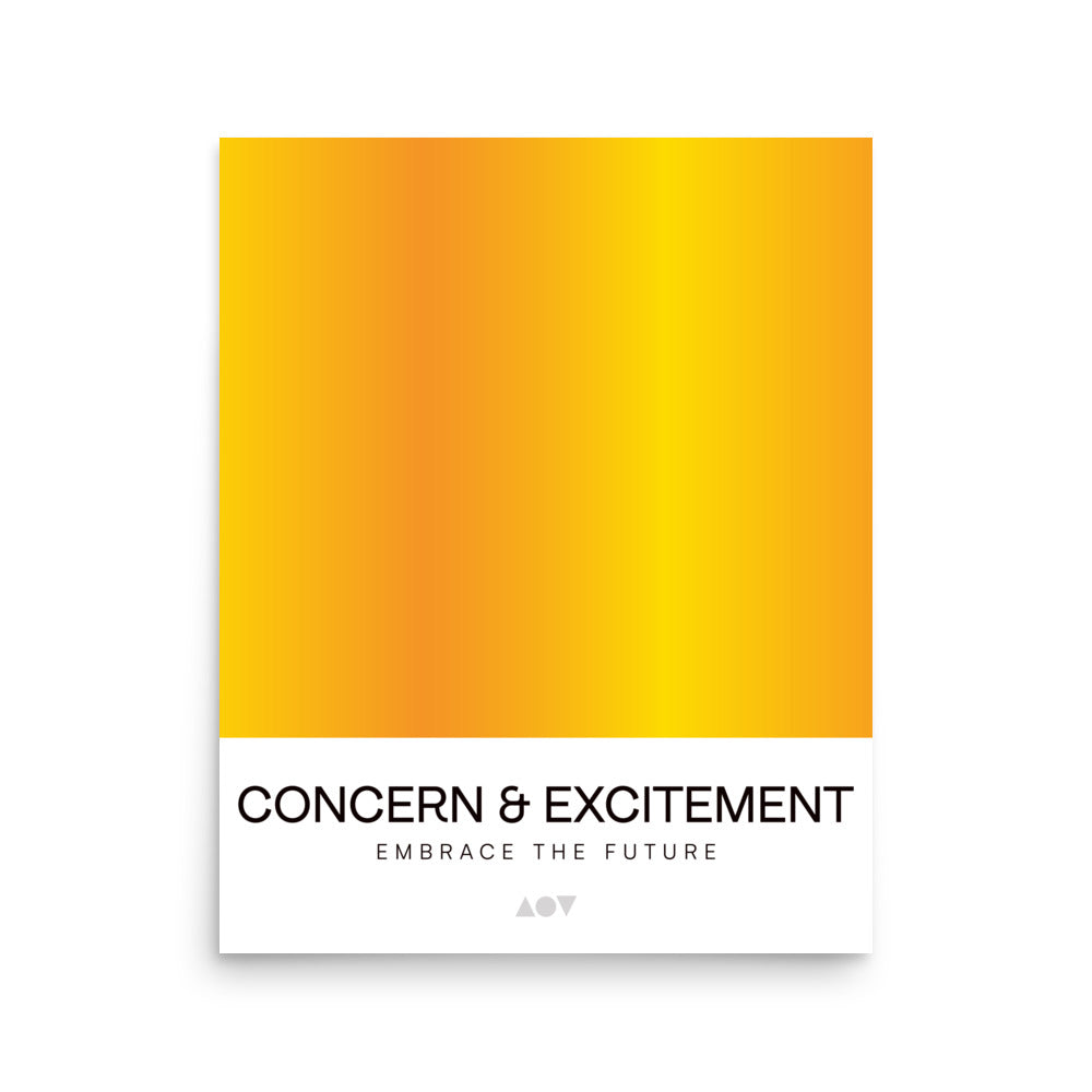 AI Concern & Excitement Print