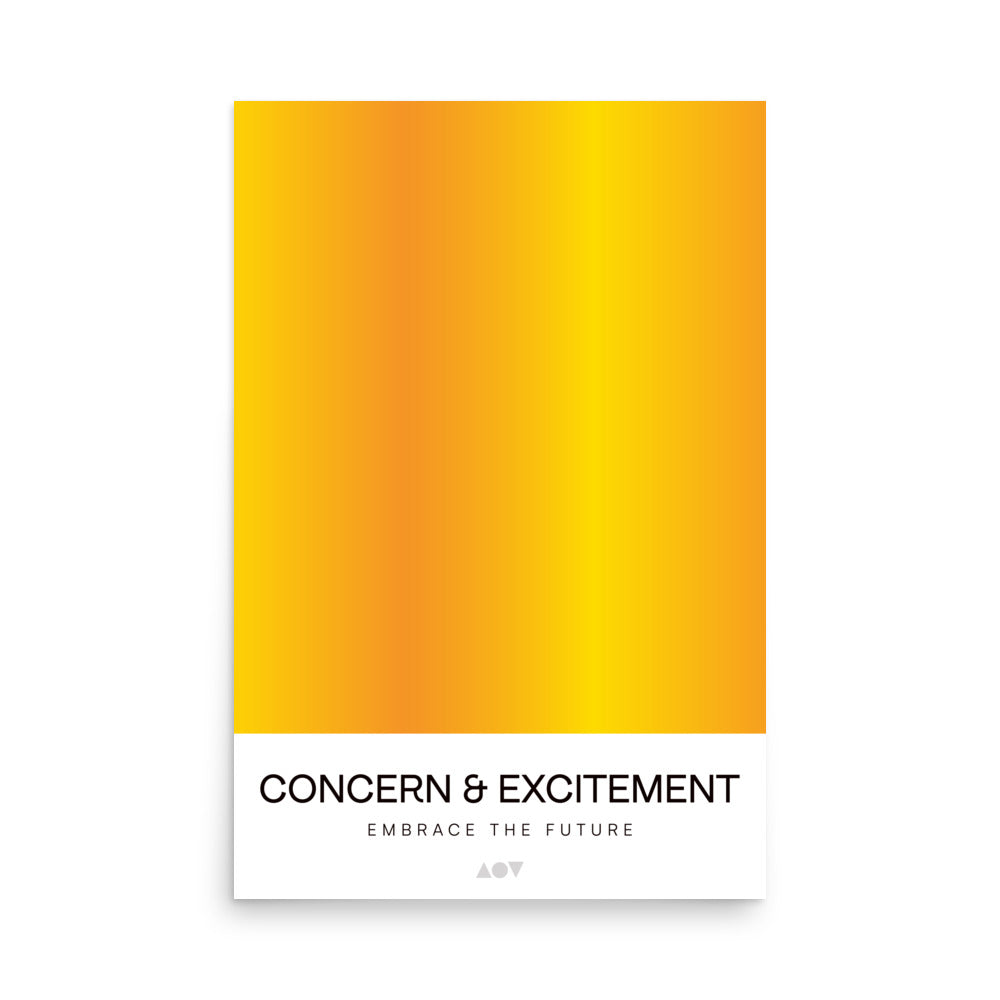 AI Concern & Excitement Print